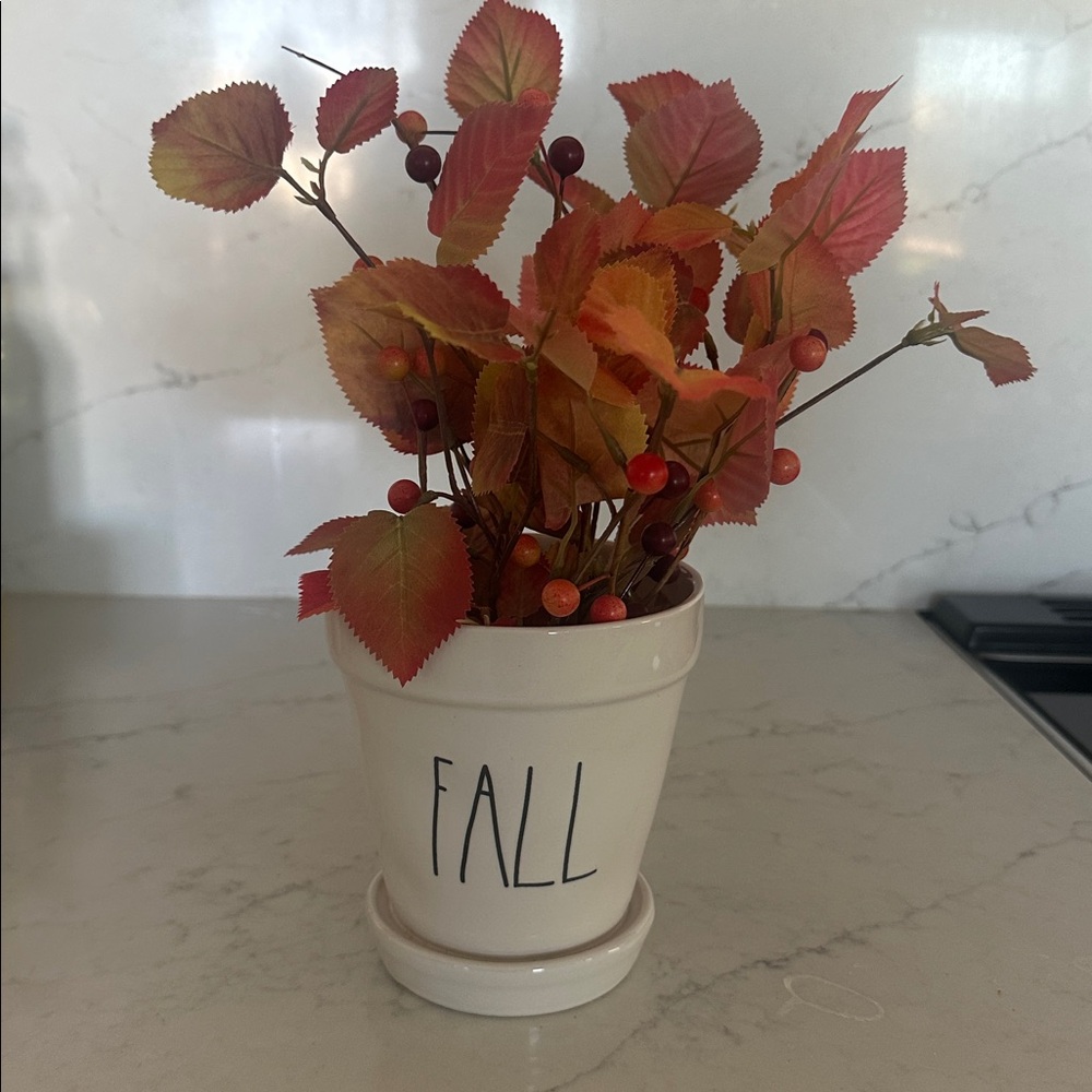 Rae Dunn Flower Pot Fall Themed